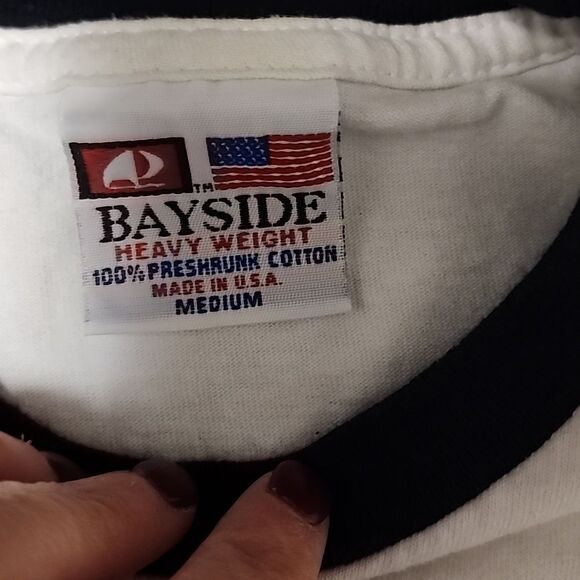 Retro style the beach t shirt white black retro black outline size medium - Picture 3 of 8